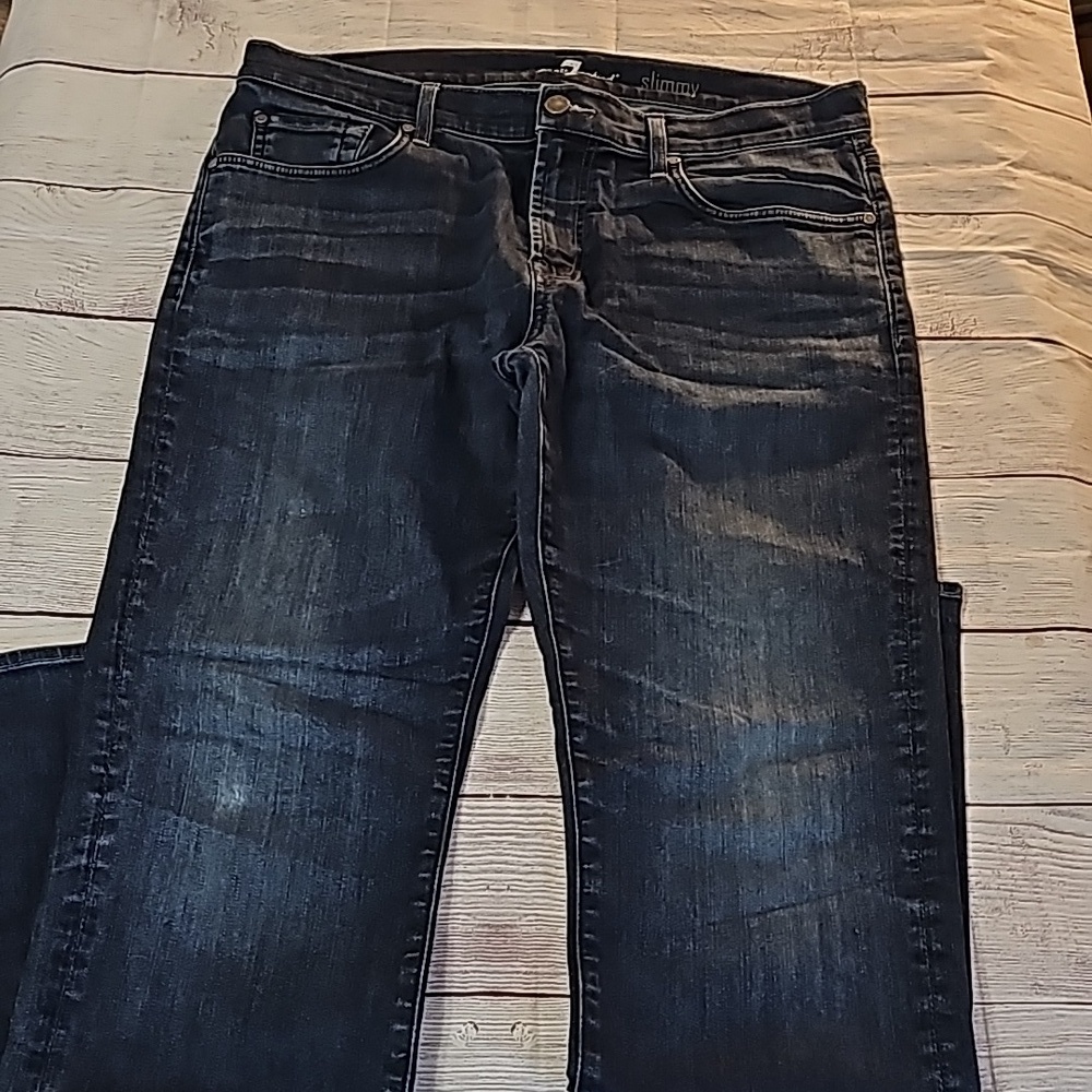 7 for all mankind sz 36 slimmy jeans - Picture 6 of 14